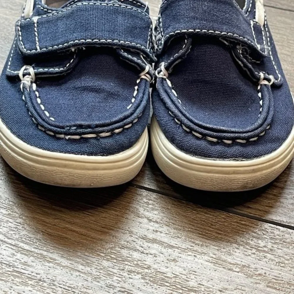 The Children's‎ Place Boys Hook and Loop Navy Slip On Casual Shoes Baby Size 7
